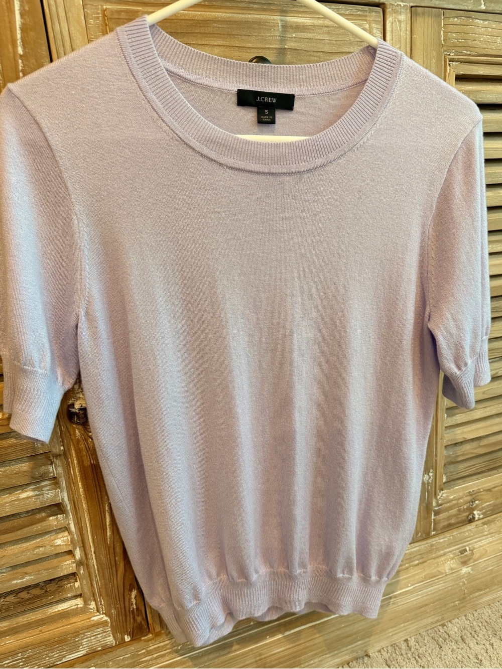 J. Crew Lightweight Short Sleeve Crew Neck Knit Sweater Top (Size Small)